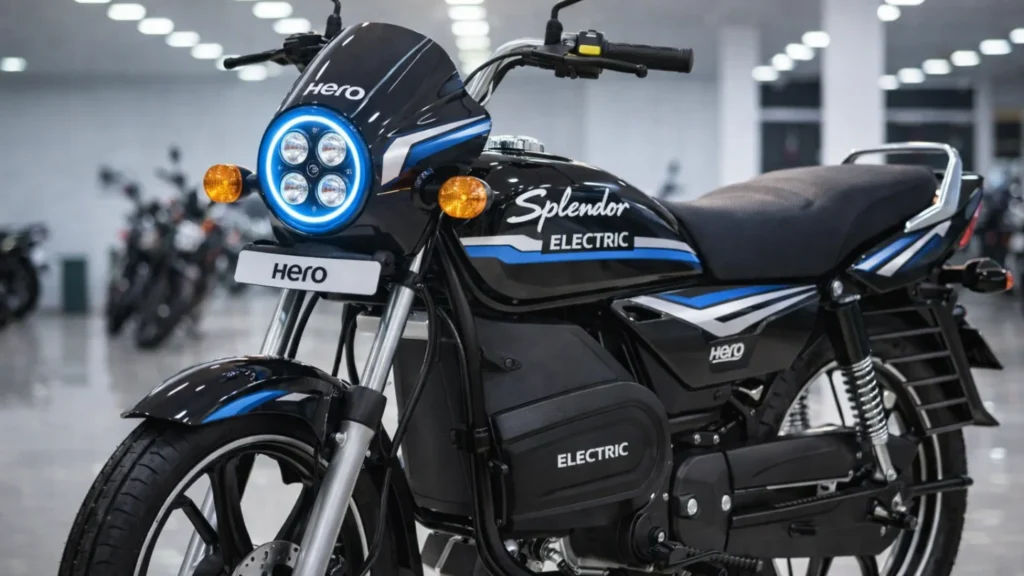 Hero Splendor Electric launched with 160km range…4kWh lithium-ion battery, Bring it home in just Rs. 20,550