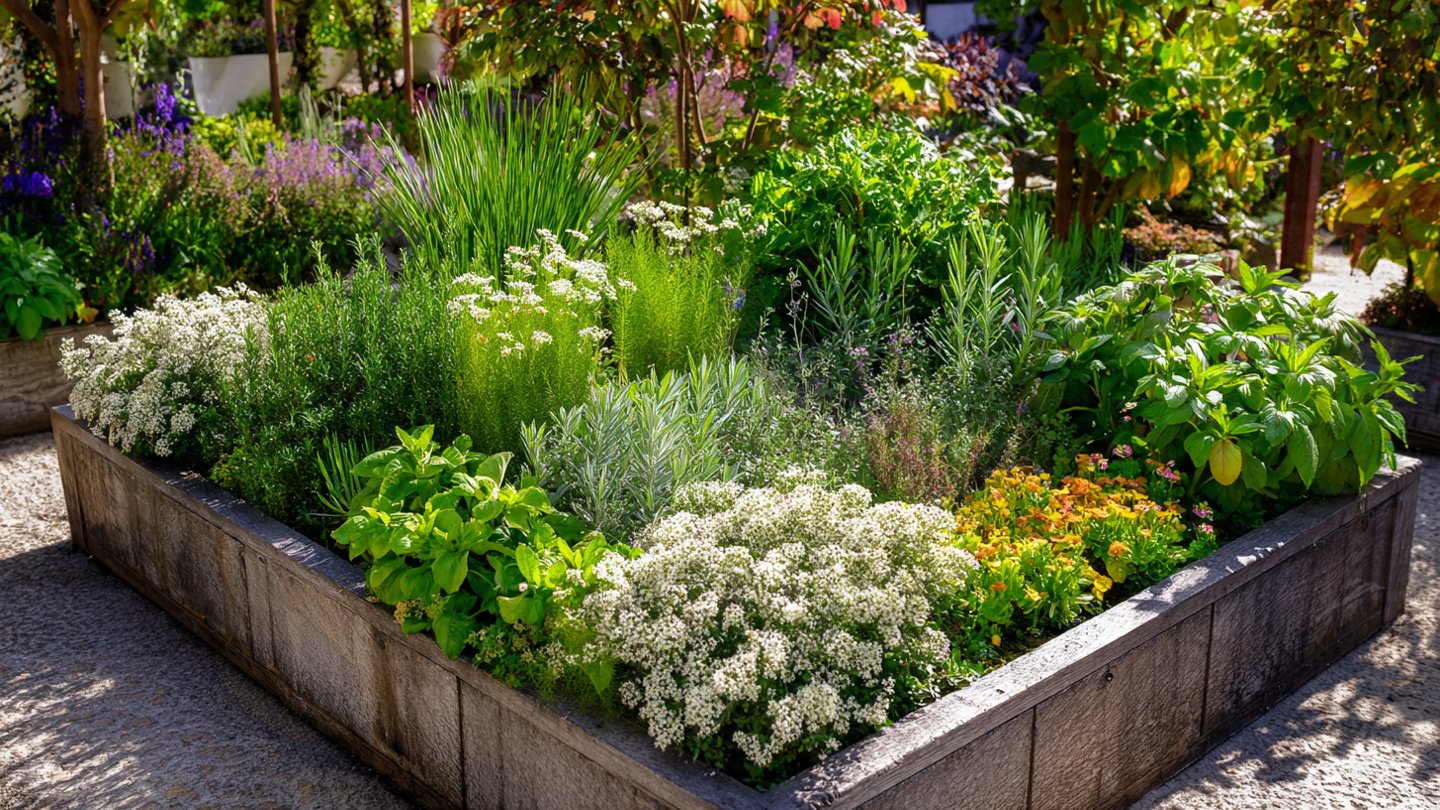 How Can You Create a Beautiful Herb and Flower Garden in a Small Box?