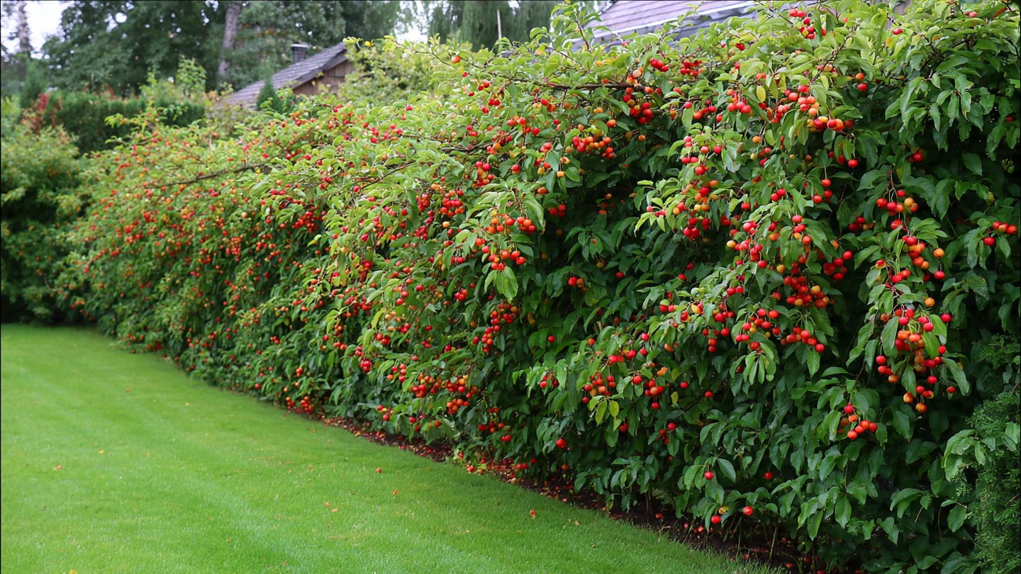How Can You Create a Fruit-Packed Living Fence for Complete Privacy?