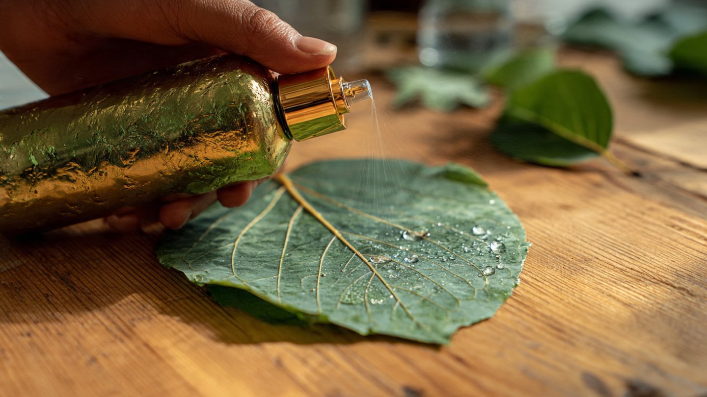 How Can You Create a Natural Leaf Shine Spray Using Kitchen Staples?