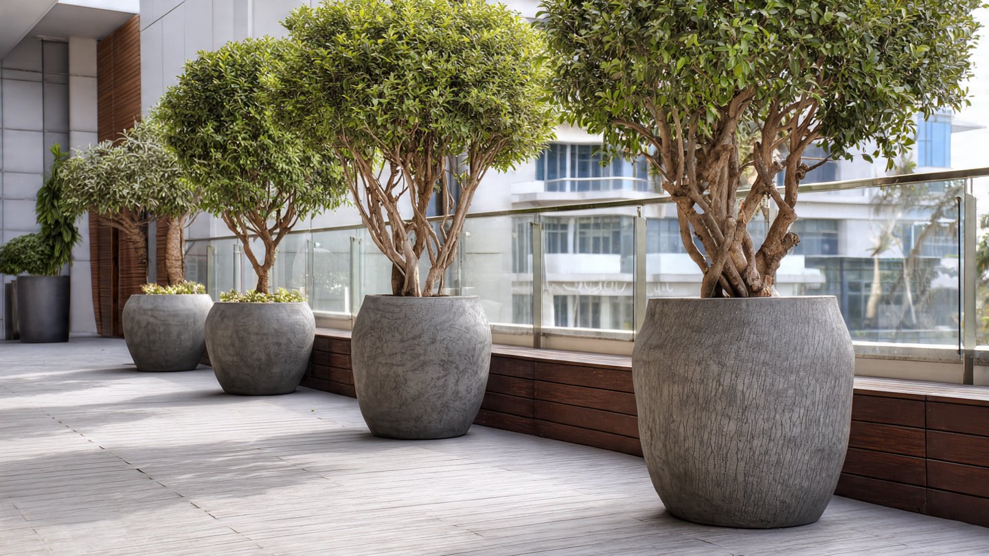 How to Protect Potted Trees from Strong High-Rise Winds