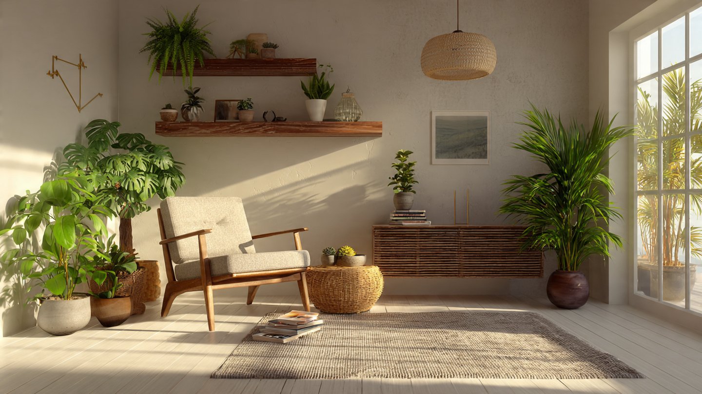 Which Plants Transform a Space into a Minimalist Mid Century Modern Oasis?