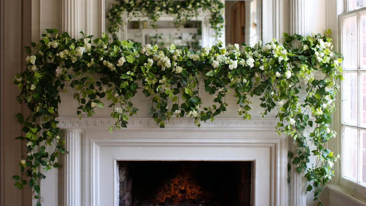 Can Trailing Creeping Fig Vines Transform Your Mantel Style?